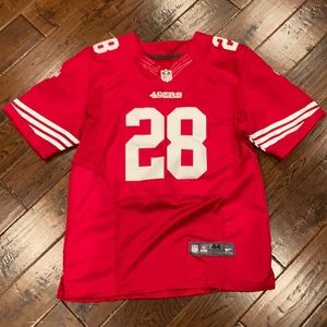 Nike San Francisco 49ers Carlos Hyde #28 Football Jersey Size 44 USED